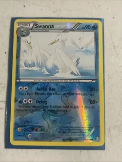 Swanna - 43/149 - Reverse Holo - Black & White 7: Boundaries Crossed - Pokemon - Image 1
