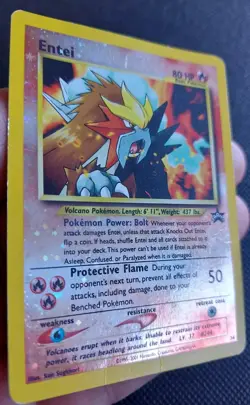 ENTEI POKEMON REVERSE HOLO 34 BLACK STAR PROMO 2001 PLAYED BP - Image 5