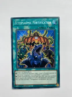 YUGIOH Ectoplasmic Fortification (MZMU-EN008) Secret Rare 1st Edition NM - Image 1