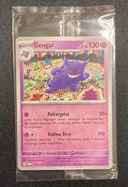 Gengar Poke Ball Mirror Holo Monthly Promo Indonesia 2024 Pokemon #118/SV-P - Image 1
