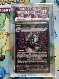 Pokemon TCG Charizard Ex 234/091 Paldean Fates Ace 10 Gem Mint - Image 1