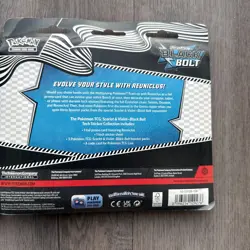 Pokemon TCG Scarlet & Violet BLACK BOLT TECH STICKER COLLCTION 3p Blister LOT 2 - Image 3