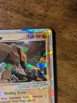 2004 POKEMON WOTC 🪨 HIDDEN LEGENDS #98 REGIROCK EX CRACKED ICE HOLO ✨ NM - LP - Image 3