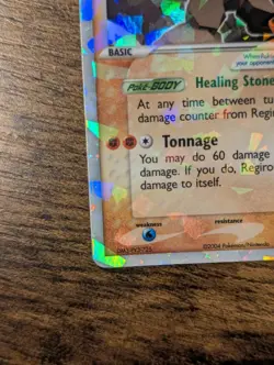 2004 POKEMON WOTC 🪨 HIDDEN LEGENDS #98 REGIROCK EX CRACKED ICE HOLO ✨ NM - LP - Image 5