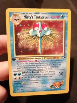 Pokemon Misty's Tentacruel 10/132 GH Gym Heroes Holo Rare 1st Edition - Image 1