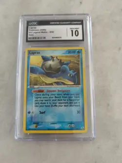 Pokemon TCG - 2006 Lapras 8/92 EX Legend Maker Holo Rare - CGC 10 - Pop 1/16 - Image 1