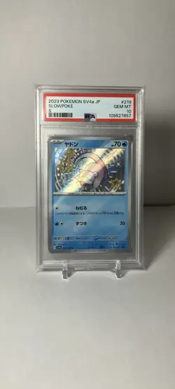 2023 Pokemon JPN SV4a-Shiny Treasure Ex #219 Slowpoke PSA 10 - Image 1