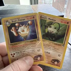 Brock's Primeape Pokemon TCG Gym Challenge #35/132 + Brock’s Mankey 67/132 - Image 1