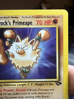 Brock's Primeape Pokemon TCG Gym Challenge #35/132 + Brock’s Mankey 67/132 - Image 5