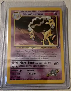 Pokemon Sabrina's Alakazam Gym Challenge 16/132 Holo Rare NM - Image 1