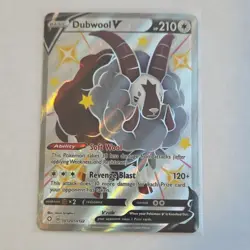 Pokemon Dubwool V Shiny Holo Rare Shining Fates SV120/SV122 210 HP English - Image 1