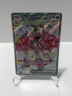 Pokemon TCG Charizard ex SVP 074 Paldean Fates Promo NM - Image 1