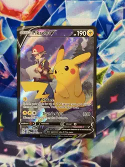 Pokemon Pikachu V TG16/TG30 Swsh11: Lost Origin Ultra Rare Holo Lightning - Image 1