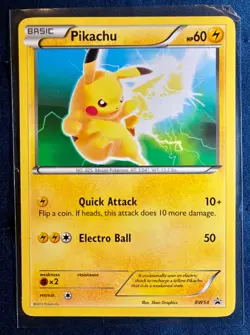 Pokemon TCG Pikachu Black & White BW54 Holo Promo Promo - Image 1