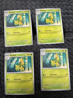 4x Bayleef 009/132 x4 Playset - Mega Evolution - Pokemon TCG - Image 1