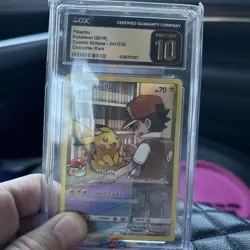 2019 POKEMON COSMIC ECLIPSE SECRET RARE HOLO #241/236 PIKACHU CGC 10 PRISTINE - Image 1