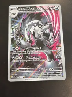 Pokemon TCG Ascended Heroes Galarian Obstagoon Illustration Rare 245/227 - Image 1