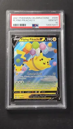 PSA 10 Flying Pikachu V 006/025 Celebrations Ultra Rare Pokemon 2021 - Image 1