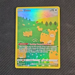 Pokemon Ditto GG22/GG70 Crown Zenith Galarian Gallery Full Art Holo Basic 70 HP - Image 1