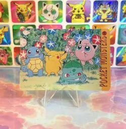 Pokemon Pikachu Vintage Pocket Monsters Vending HOLO Prism Sticker 1998 Nintendo - Image 5