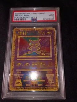 2000 Pokemon Game Promo Ancient Mew Movie PSA 9 Mint - Image 1