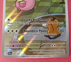 Pokemon Card Chansey 187/167 Twilight Masquerade Illustration Rare Full Art NM - Image 2