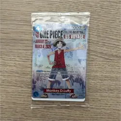 One Piece Monkey.D.Luffy US Voyage College Basketball Promo Card (SEALED) - Image 1