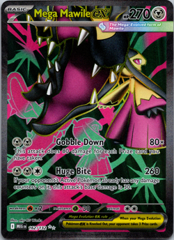 Mega Mawile ex 162 2025 Pokemon Mega Evolution Full Art Ultra Rare Card NM+ - Image 1