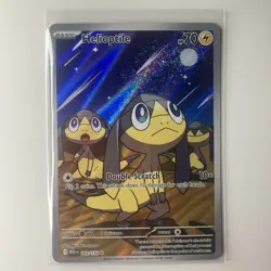 Pokemon Helioptile 143/132 Mega Evolution Holo Illustration Rare Art Card NM - Image 3