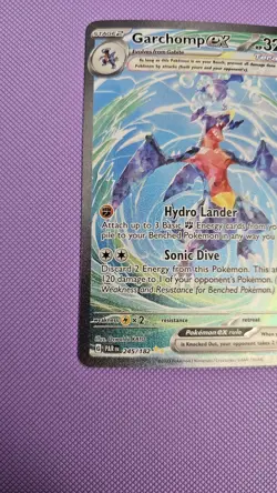 Pokemon Garchomp EX 245/182 SV Paradox Rift Sir Special Illustration Rare Card - Image 2