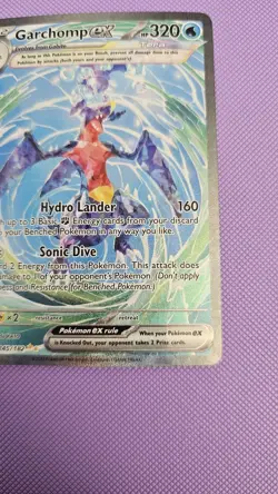 Pokemon Garchomp EX 245/182 SV Paradox Rift Sir Special Illustration Rare Card - Image 3