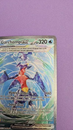 Pokemon Garchomp EX 245/182 SV Paradox Rift Sir Special Illustration Rare Card - Image 4