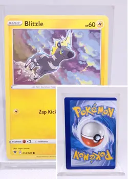 Pokemon TCG [ERROR] Card (Inverted Back,Miscut) Blitzle 053/185 Vivid Voltage NM - Image 1