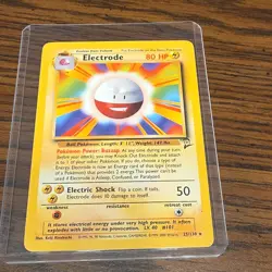 Pokemon Electrode Base Set 2 Rare 25/130 English TCG Card Ball 80 HP - Image 1