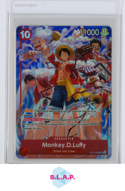 MONKEY.D.LUFFY BANDAI ST10-006 TREASURE BOOSTER VOL.2 ONE PIECE CARD GAME SR ENG - Image 1