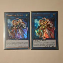 Yu-Gi-Oh! Konami Transcode Talker Link Effect 1st Edition Card Set of 2 - Image 1