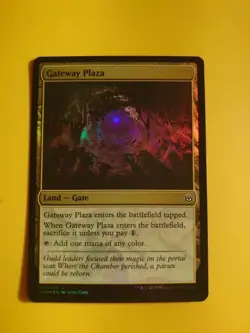 Gateway Plaza. FOIL Land-Gate War of the Spark MTG Card. - Image 1