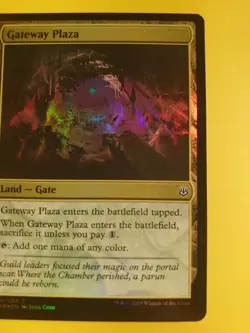 Gateway Plaza. FOIL Land-Gate War of the Spark MTG Card. - Image 2
