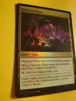 Gateway Plaza. FOIL Land-Gate War of the Spark MTG Card. - Image 4