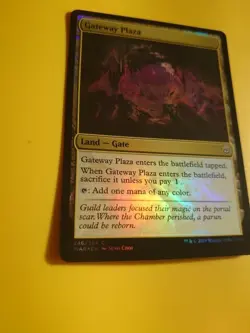 Gateway Plaza. FOIL Land-Gate War of the Spark MTG Card. - Image 5