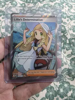 Pokemon TCG Card Lillie's Determination 169/132 Mega Evolution Ultra Rare - NM - Image 1