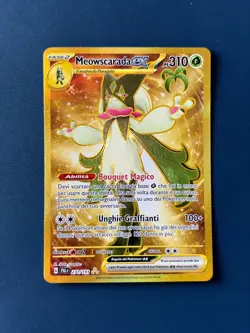 Meowscarada EX 271/193 Evoluzioni a Paldea Pokemon Card Rara Segreta Gold foil - Image 1