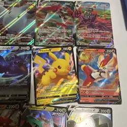 Pokemon TCG Holo GX V EX Card Lot Pikachu Rayquaza Mewtwo Zapdos 20 Cards - Image 4