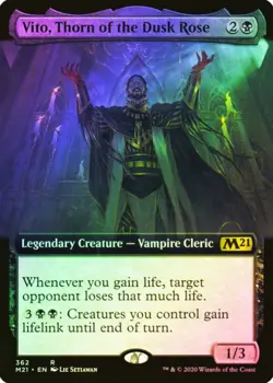 X 1 Vito, Thorn of the Dusk Rose FOIL NM-M M21 127 MTG Magic The Gathering - Image 1