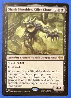 MTG Shark Shredder Killer Clone Normal R Teenage Mutant Ninja Turtles TMT 73 NM - Image 1