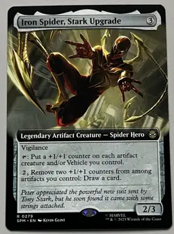 MTG Marvel’s Spider-Man Iron Spider Legendary Artifact Creature RARE REG #0279 - Image 1