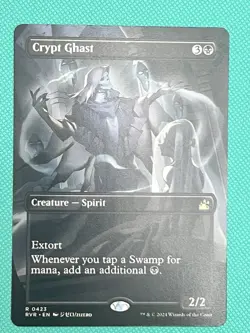 Crypt Ghast Anime Borderless Ravnica Remastered Rare Creature Black 423 MTG NM - Image 1