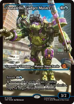 x1 Donatello, Gadget Master - Foil - Showcase M MTG Teenage Mutant Ninja Turtle - Image 1
