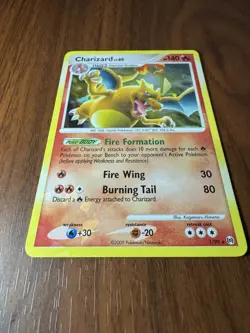 2009 Pokemon Charizard Holo 1/99 Arceus Rare NM Clean - Image 2