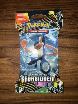 Pokemon TCG Sun & Moon Forbidden Light Booster Pack Sealed Sleeved booster pack - Image 1